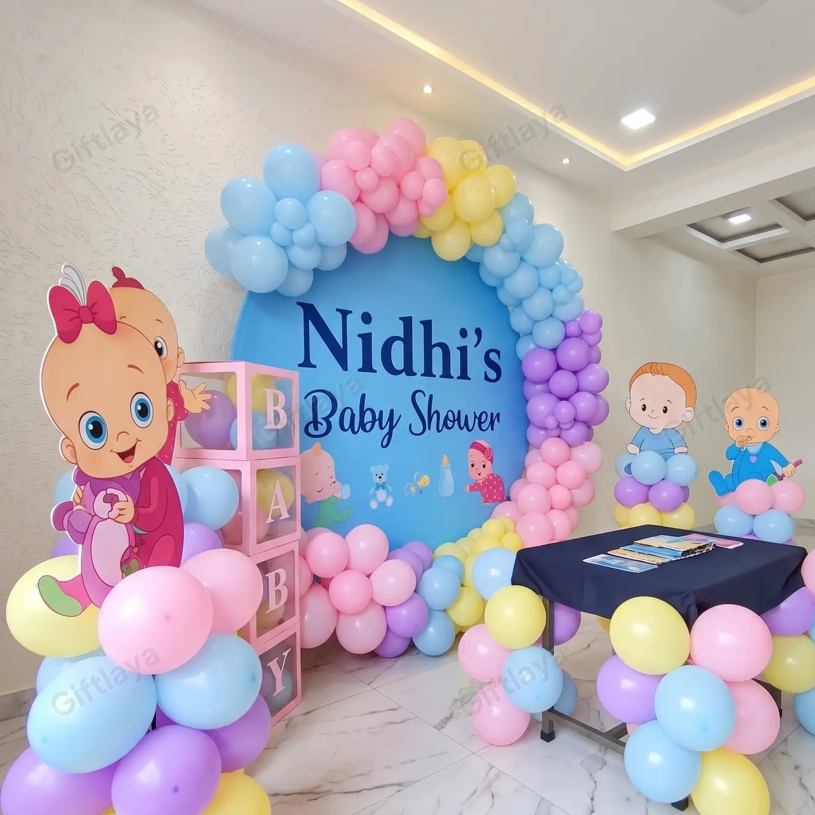 Customized Baby Shower Backdrop — photo 2