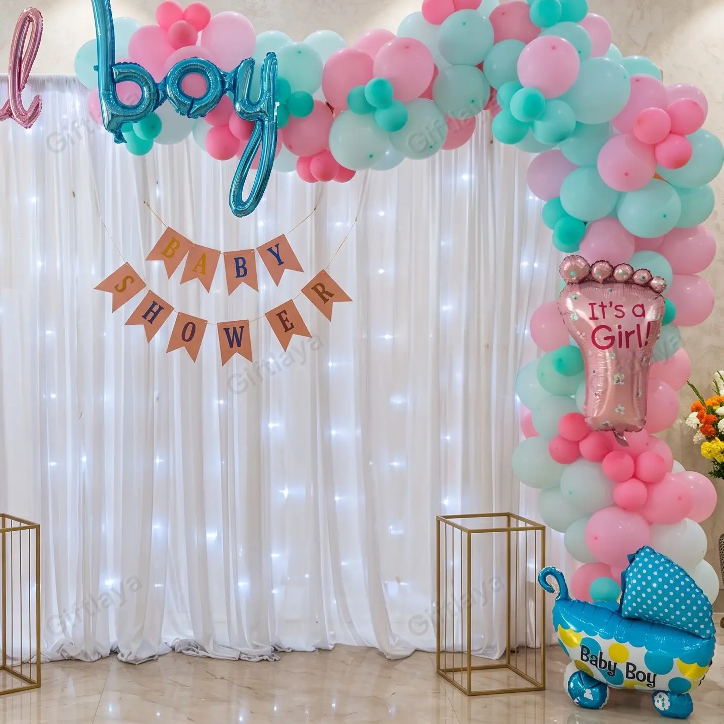 Shinning Baby Shower Backdrop — photo 3