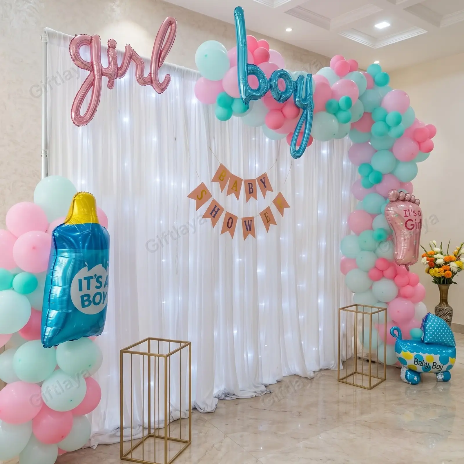 Shinning Baby Shower Backdrop — photo 2