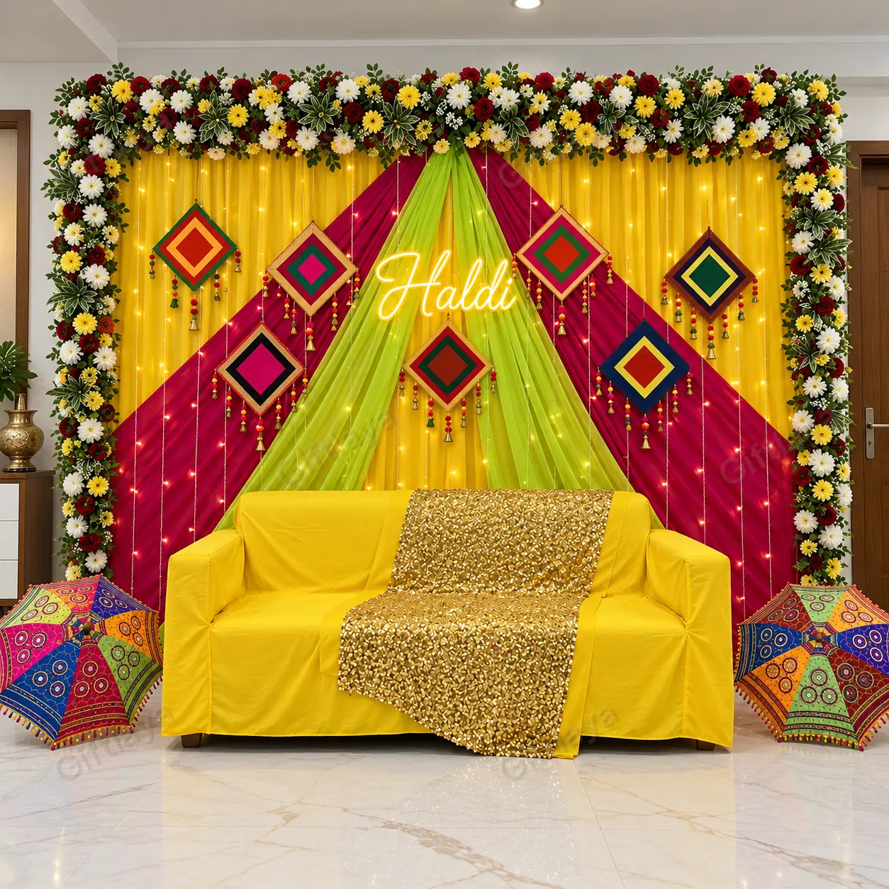 Haldi Backdrop