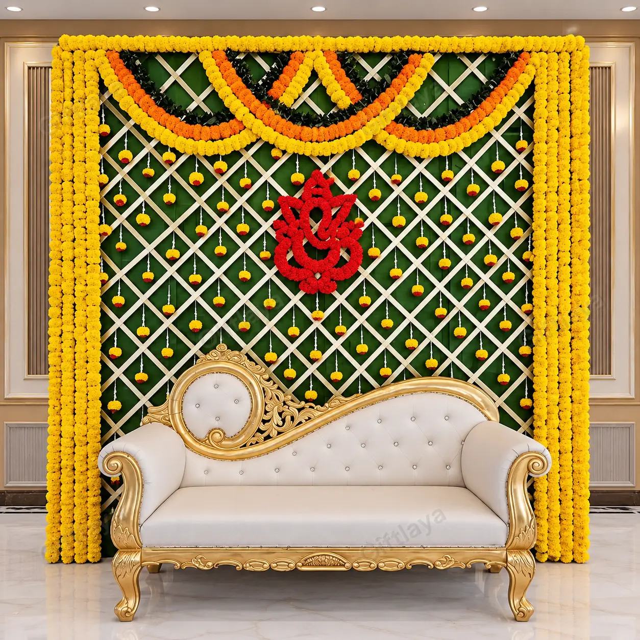 Haldi Backdrop Decoration