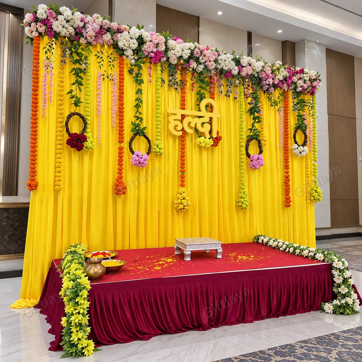 Haldi Decoration Simple — photo 2