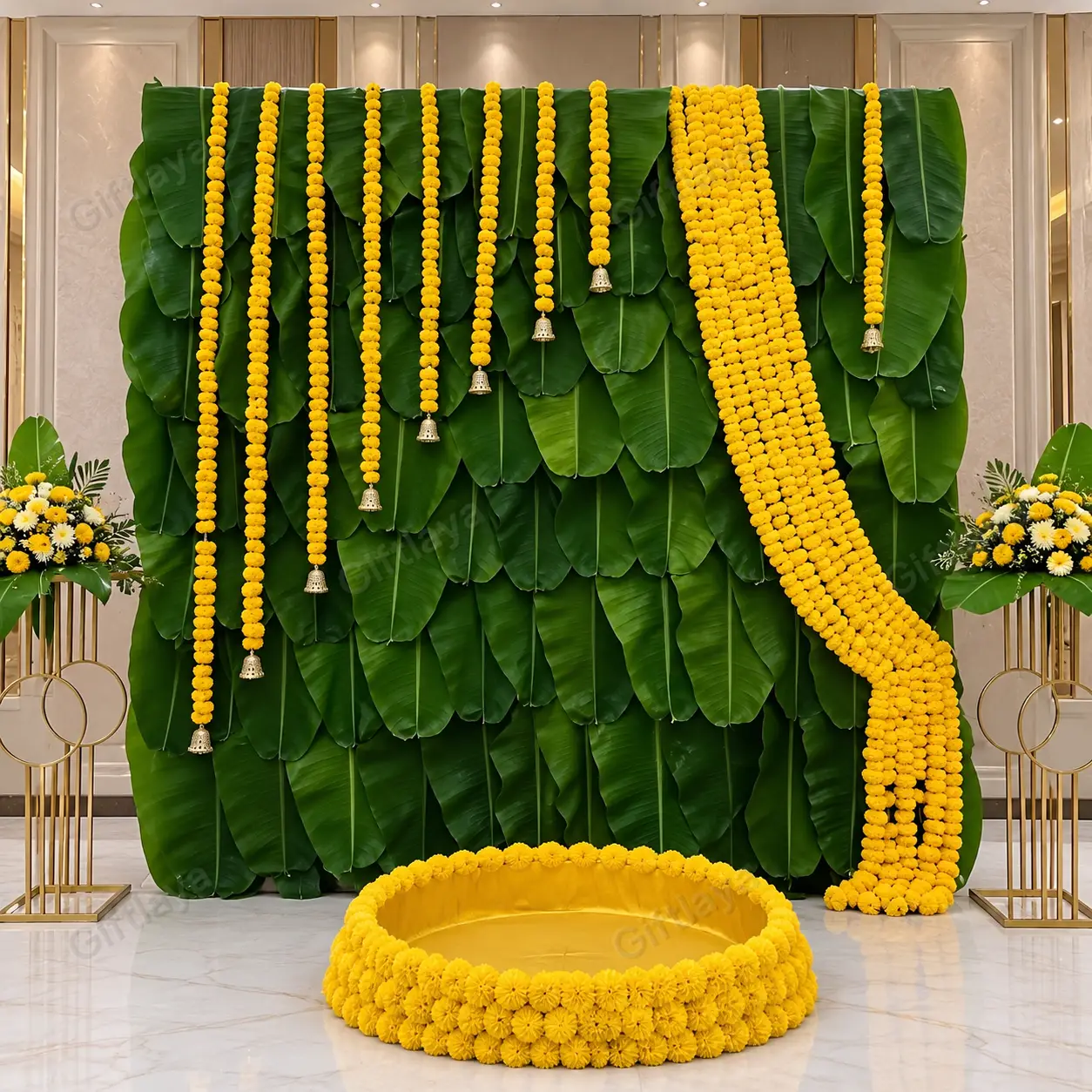 Wedding Banana Leaf Decoration