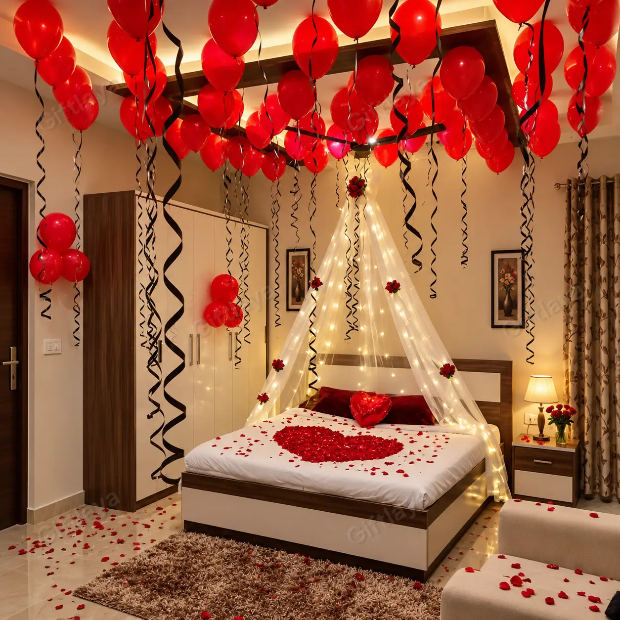Bed Canopy Wedding Room Decoration