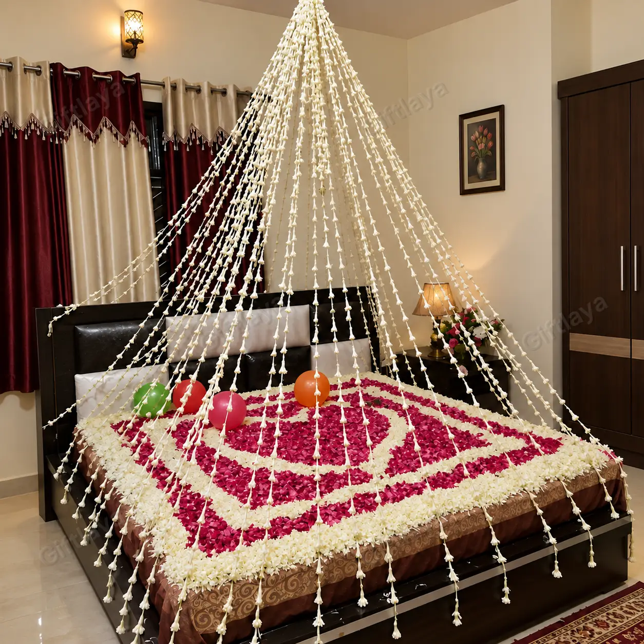 Flower Bed Decoration for First Night