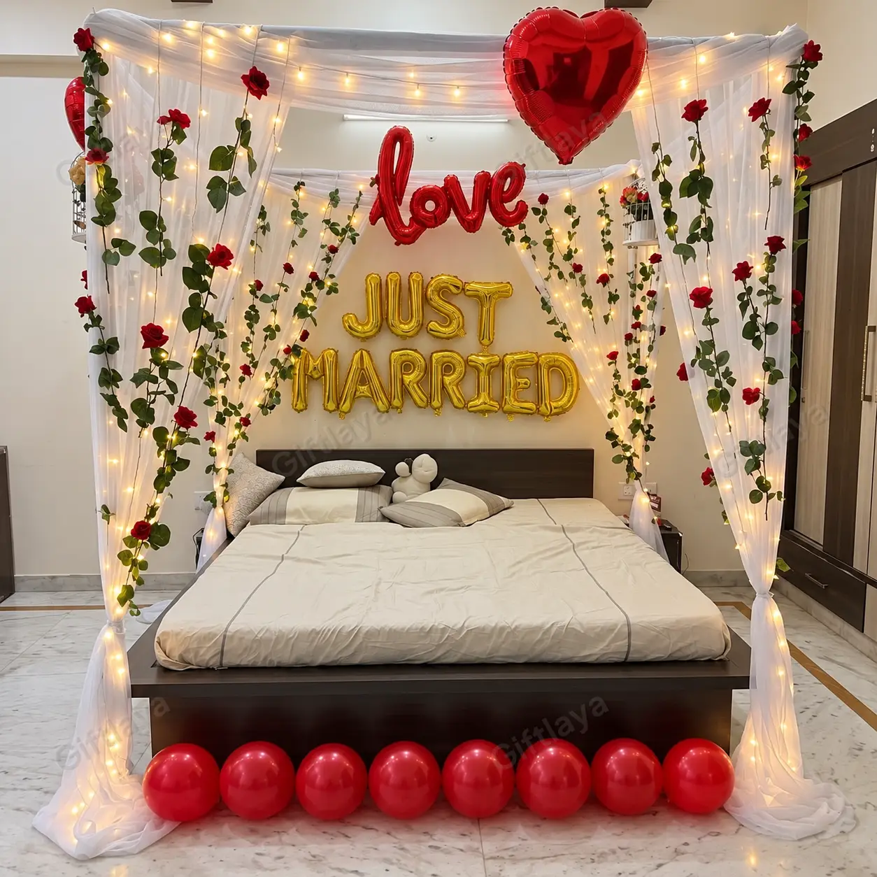 Just Married First Night Wedding Decoration — photo 2