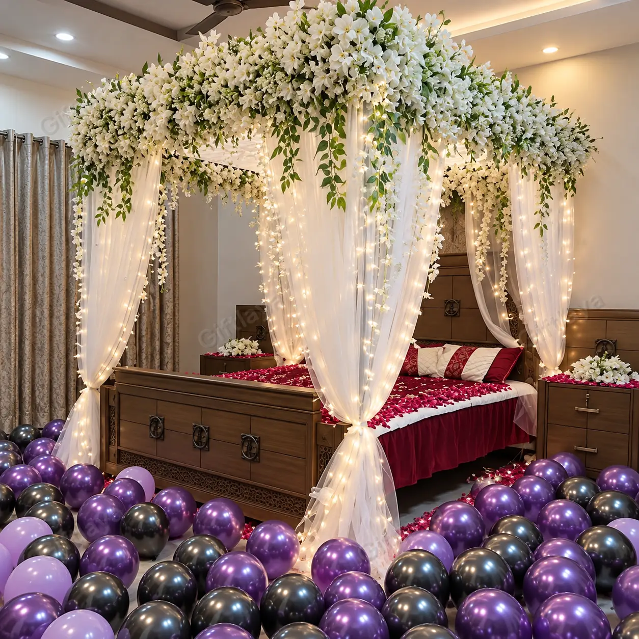 Pakistani Wedding Room Decoration