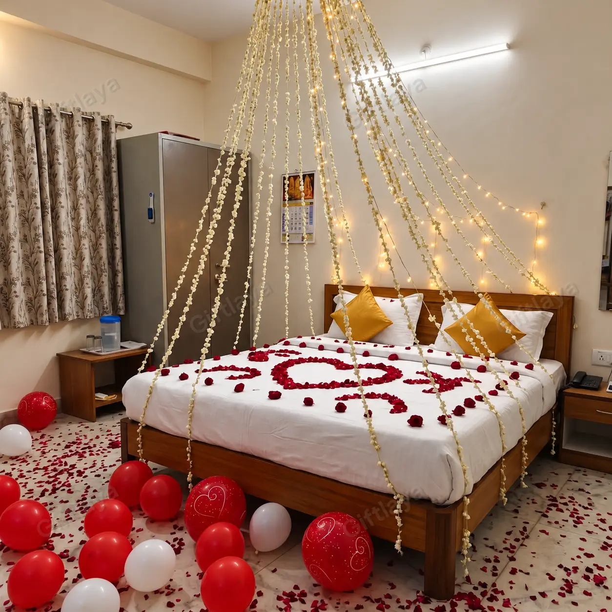 Bed Decoration for Wedding Night — photo 2