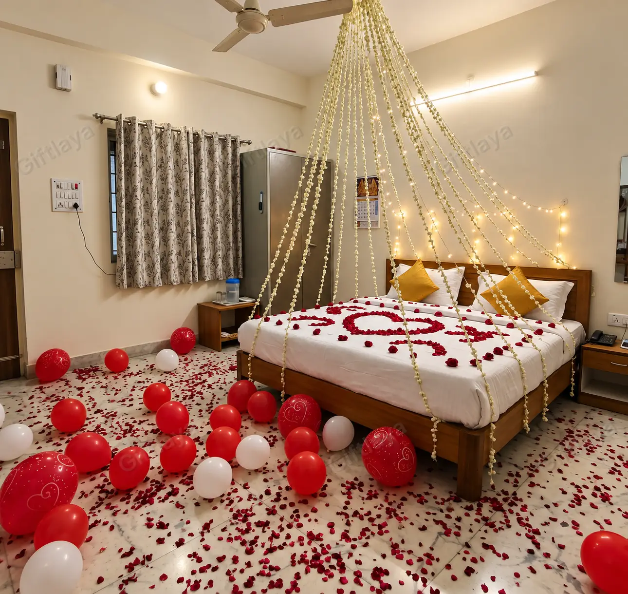 Bed Decoration for Wedding Night