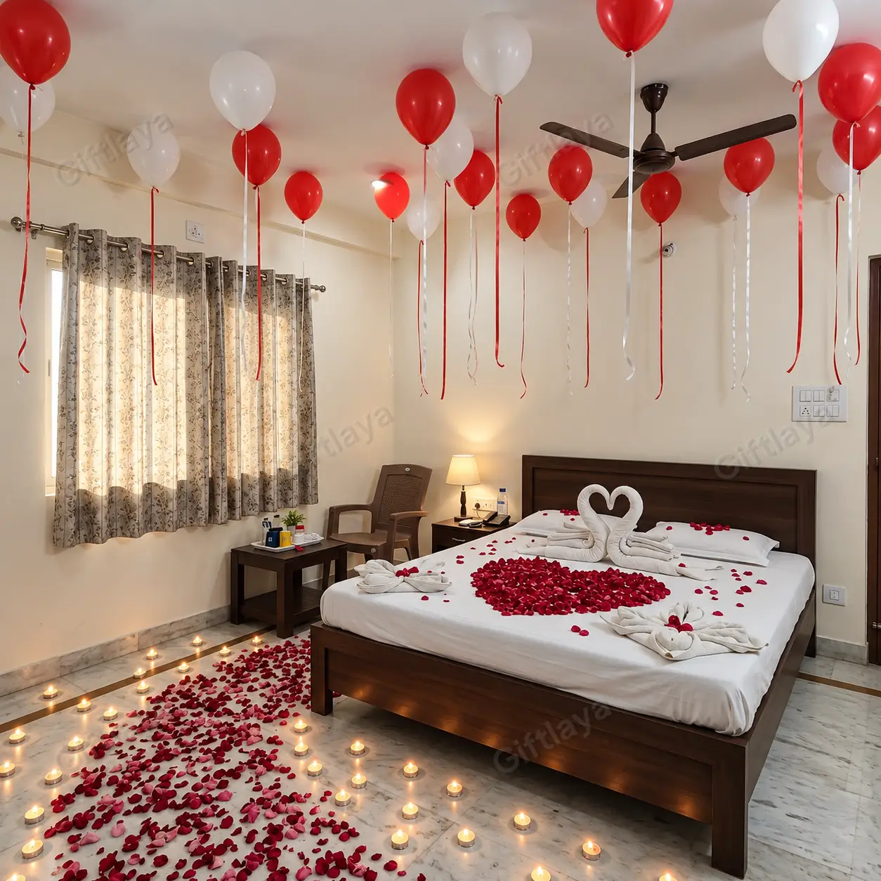 Simple 1st Night Wedding Decoration