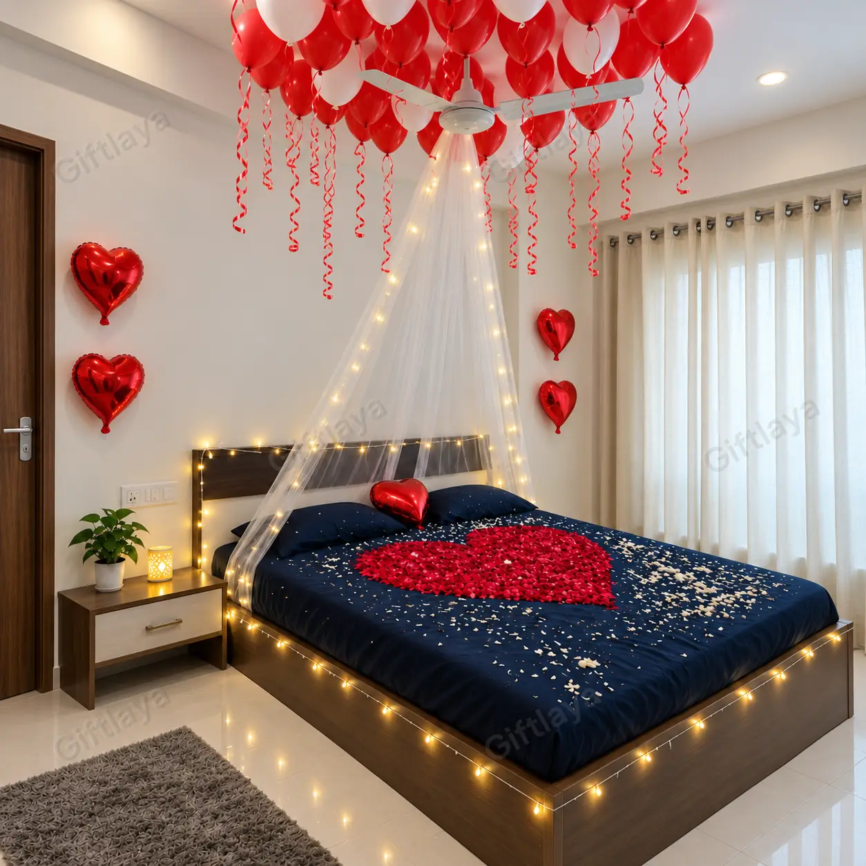 Suhaag Raat Room Decoration — photo 2