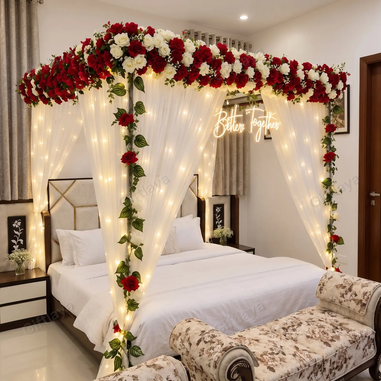 Wedding Bed Decoration — photo 2