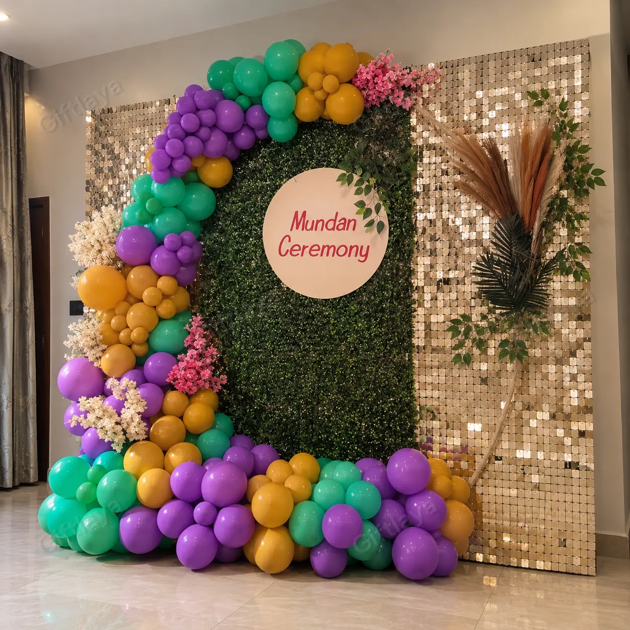 Mundan Ceremony Backdrop