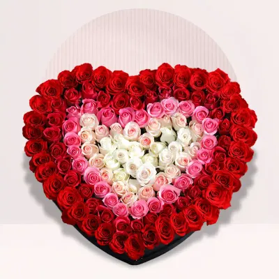 Heart Shape Rose Bouquet for Romantic Gifting