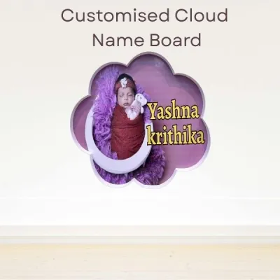 Cloud Theme Name Reveal Board