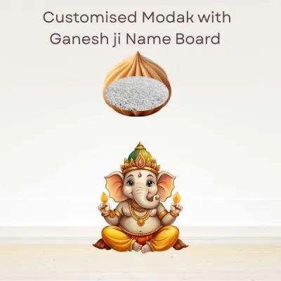 Ganesh ji & Modak Name Board 
