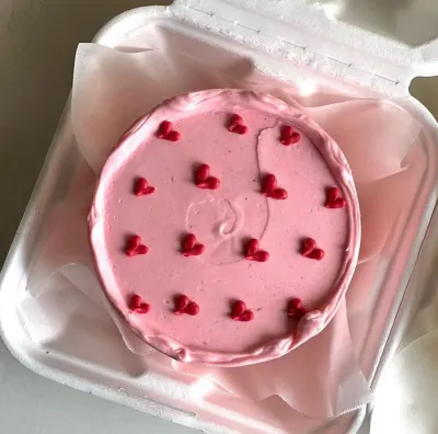 Mini Hearts Bento Cake