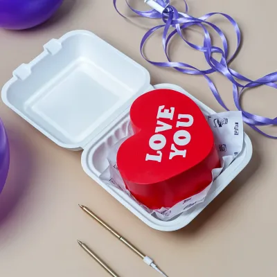 Heart-Shaped Bento Cake