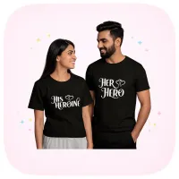 customised couple tshirt
