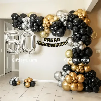 50th Anniversary Balloon Arch