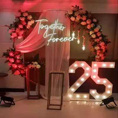 Anniversary Flower Backdrop