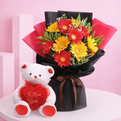 Romantic Gerbera Proposal Bouquet