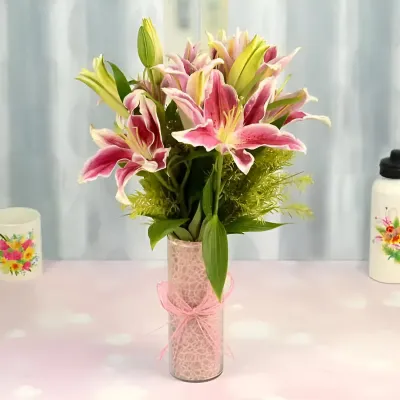 Pleasing Lily in a Vase