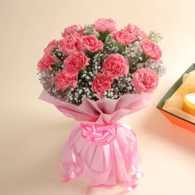 Baby Pink Carnation Bouquet