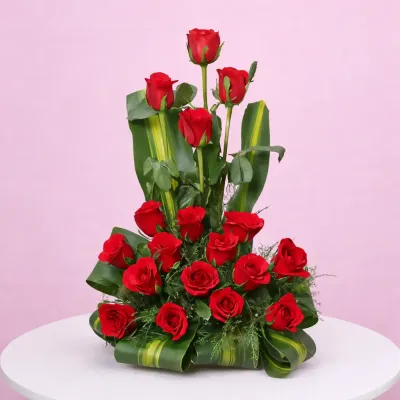 Unique Red Rose Bouquet