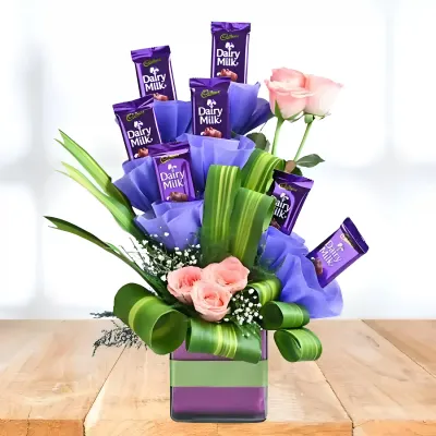 Dairy Milk Rose Bouquet