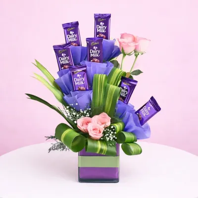 Dairy Milk Rose Bouquet