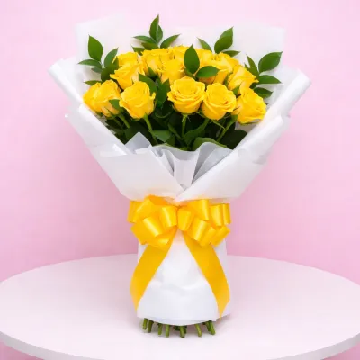 Friendship Day Yellow Rose Bouquet