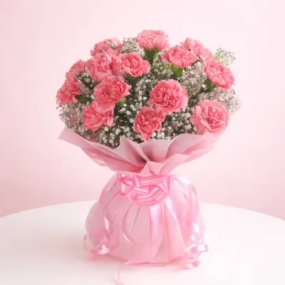 Baby Pink Carnation Bouquet