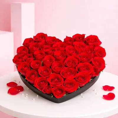 Rose Day Heart Box