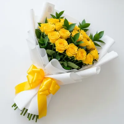 Friendship Day Yellow Rose Bouquet