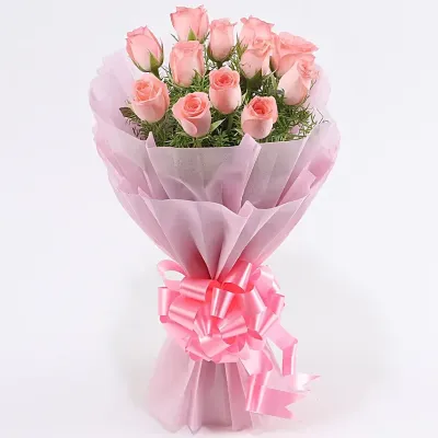 Pink rose bouquet delivery in Bhubaneswar