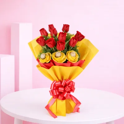 Chocolate Lover Rose Bouquet