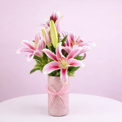 Pleasing Lily in a Vase