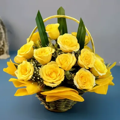 Pretty Yellow in a Baskets