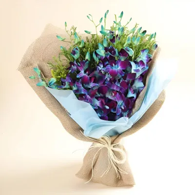 Gorgeous Blue Orchis Bouquet