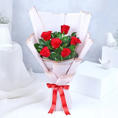6 Rose bouquet delivery in Bhubaneswar