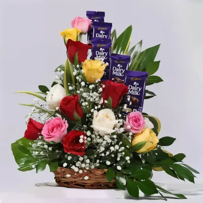 Chocolate Rose Mixed Bouquets