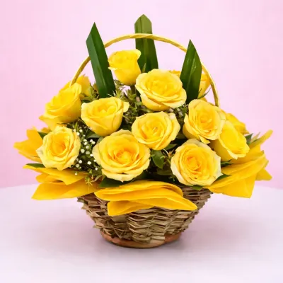 Pretty Yellow in a Baskets
