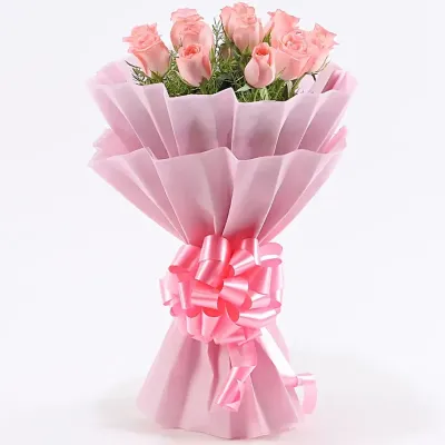 Pink rose bouquet delivery in Indore