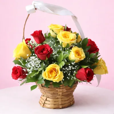 Red and Yellow Roses