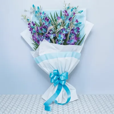 Beautiful Blue & Purple Orchids