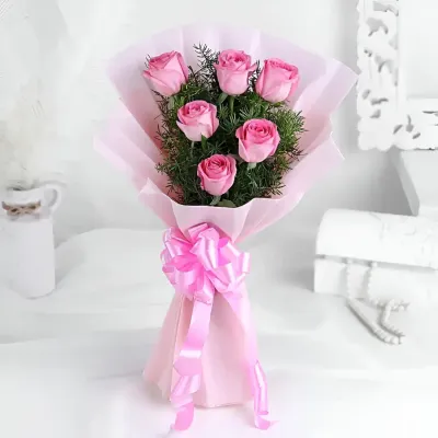 Pink Rose Bouquet Delivery in Jaipur