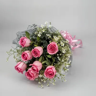 Dreamy Pink Rose Bunch