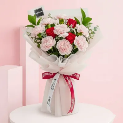 Bright Roses in a Bouquet