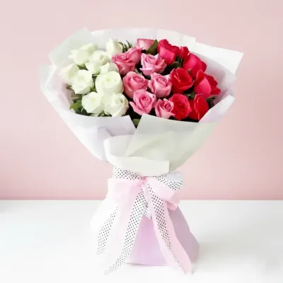 Beautiful Colorful Rose Bouquet